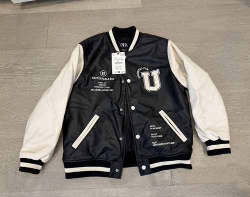 Zara boys black white varsity - black/white,