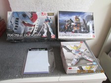 BANDAI  GUNDAM BARBATOS  +  OPERATION  V  +  RX-78-2  + DECALS  see descripion