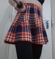 Vintage Wool Tartan Kilt Plaid