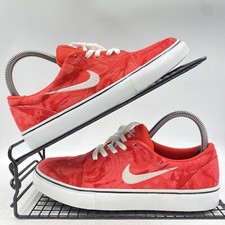 Nike SB Satire Red Art Print Trainers Size UK 5 Womens Canvas Low Gym Skate Yoga