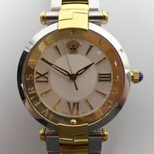VERSACE STAINLESS STEEL BI-METAL QUARTZ WATCH IN GOOD WORKING ORDER