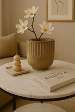 Boho Rustic Wooden Vase |