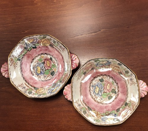 Maling pottery peony - maling, rose