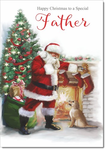 Doodlecards father christmas - father,