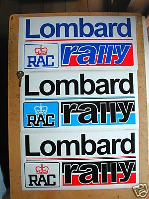 Lombard rac rally plate - rally,