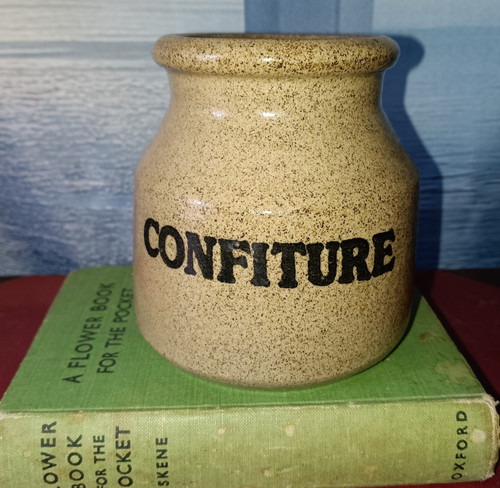 Vintage confiture jam jar - confiture,