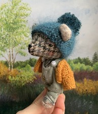 Collectors Hand Made Dolls, Teddy Bear, Dollhouse, Ooak, Collectible, Miniature 