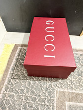 Authentic Gucci Empty shoes Box with tissue paper  with shopping bag  3*16*5