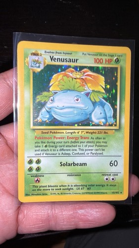 Venusaur 102 base set holo - venusaur,