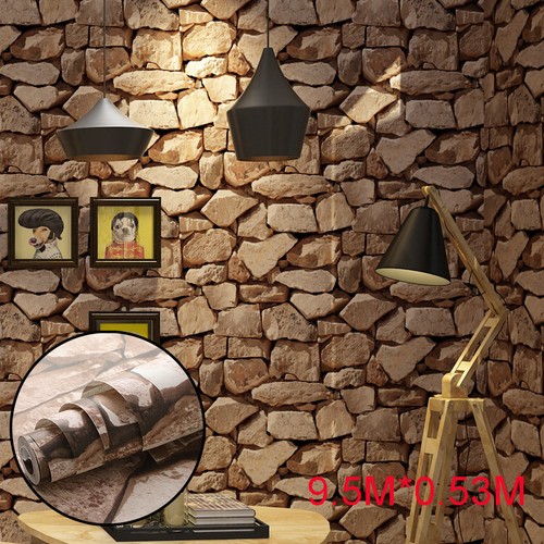 Roll stone wallpaper - 9.5m/roll,