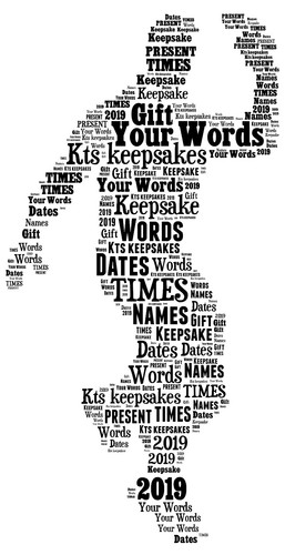 Word art picture personalised - word,