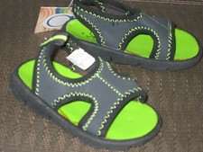 Sz 4 NWOB  OP Slip On Sandals Toddler Boys Gray