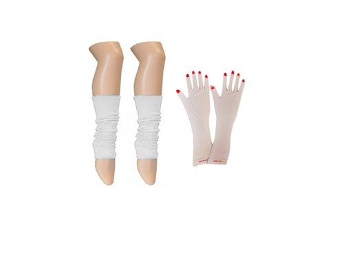 Leg warmers fishnet gloves - warmers,