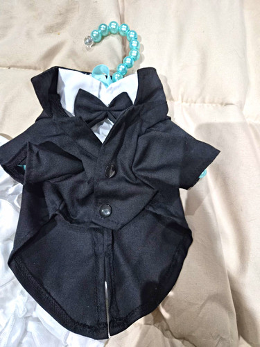 Dog wedding outfit set - outfit, black