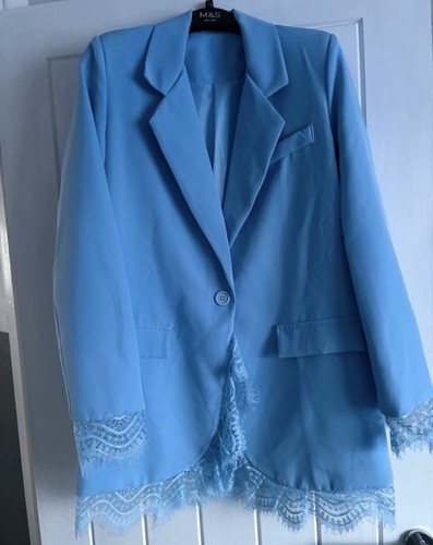 Willy blue lace trim long - willy-z,