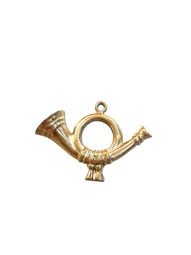 9ct vintage french horn - , charm