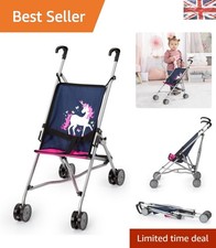 Blue pink doll stroller with - blue/pink,