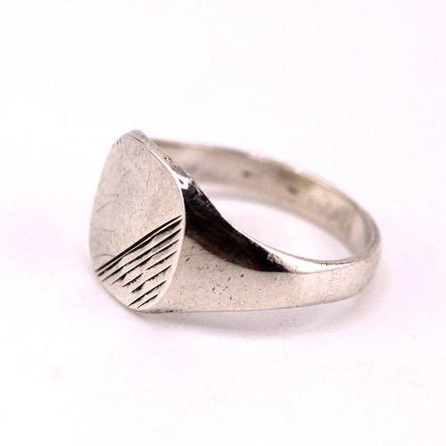 Men ring vintage silver - men's,