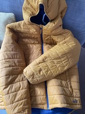 Peter Storm Blisco Jacket Womens UK 16 Yellow Padded Hooded Pockets Coat