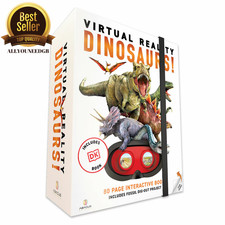 VR goggles Box Set Dinosaur Includes 80 page DK Interactive Book Age: 8+ years