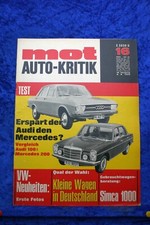 Mot 16/69 Audi 100 Mercedes