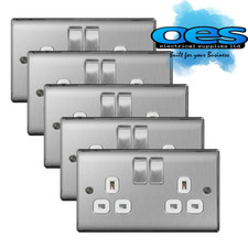 5 x BG Nexus NBS22W Brushed