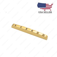 6 String Brass Guitar NUT Flat