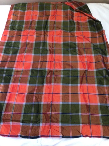 Vintage thai silk - silk, plaid
