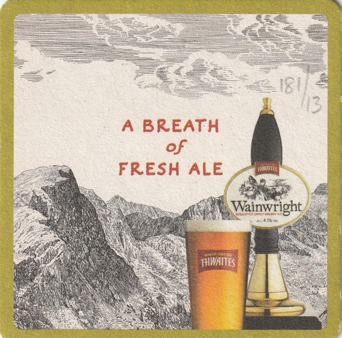 Beer mat thwaites brewery - thwaites,