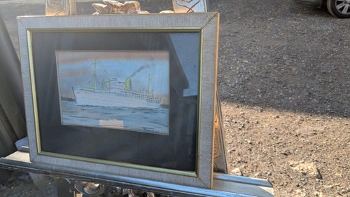 Vintage framed watercolour - , of