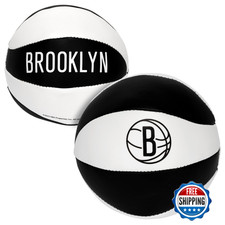 Franklin Sports Brooklyn Nets 2-Pack Kids Soft Mini Basketballs Over-Door Indoor
