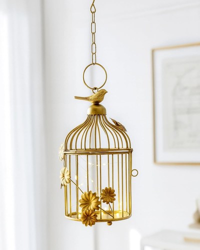 Iron decorative candle cage - iron,