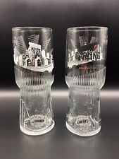 2 Carling Pint Toughened & Nucleated Beer Glass Home Bar Pub Man Cave Brewanalia