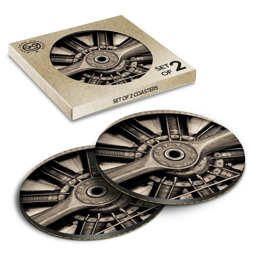 Boxed round coasters - 2,