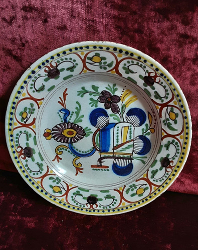18th century polychrome delft