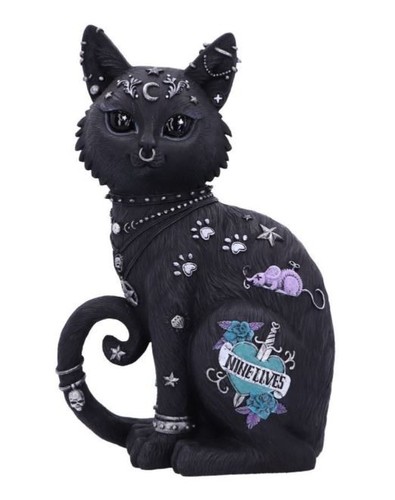 Nine lives cat figurine 22cm - nine,