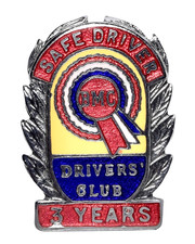 The British Motor Corporation BMC Drivers Club 3 Years Safe Driver Enamel Badge