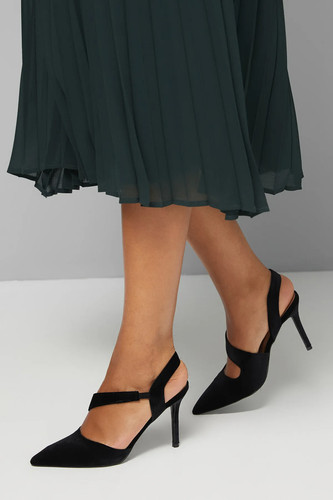 Wallis black court shoes - court,