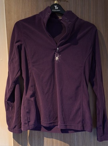 Spyder purple half zip fleece - purple,