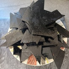 Bullseye Fusing glass Black 3mm Off Cuts 900g 90COE