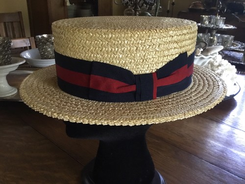Vtg italian straw - vtg, boater