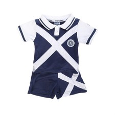 Kids Scotland Football Top – Navy Saltire Shirt – Ages 2–10 –National Pride-Sale