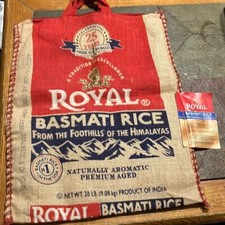 Royal Basmati Rice Burlap Bag