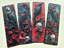 Set Of 4 Raven, Skull