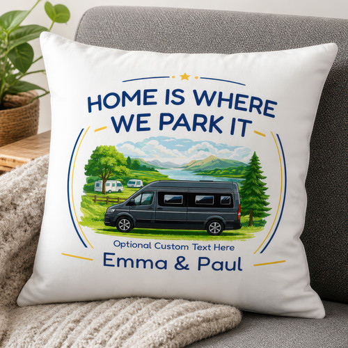 Personalised campervan cushion - personalised,