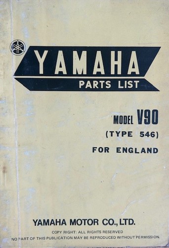 Yamaha v90 1975 - model,