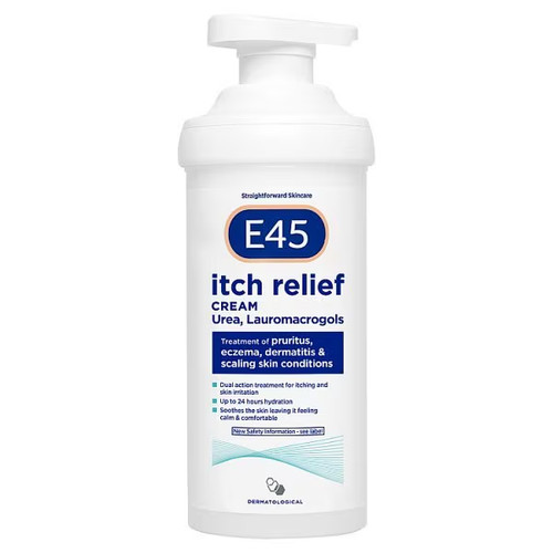 E45 itch relief cream 500g - relief,