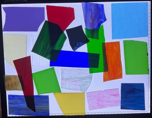 Selection stained glass - of,