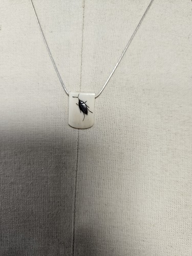 Silver necklace shibayama - silver, &