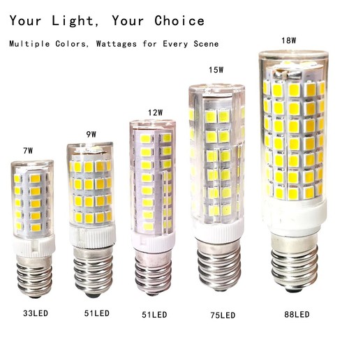 E14 led bulb - bulb, 7w/9w/12w/15w/18w